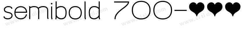 semibold 700字体转换